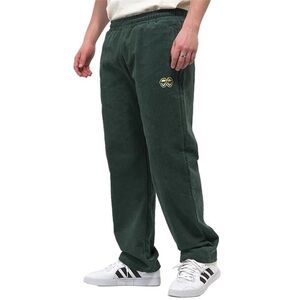 Vintage KROOKED Eyes Corduroy Pants Sz SMALL Skateboarding Green Drawstring Y2K